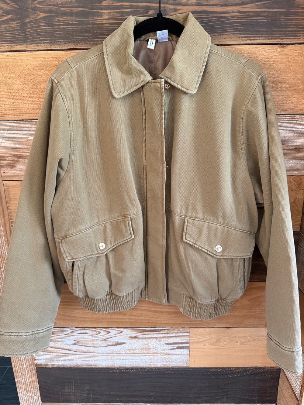 H&M Padded Jacket in Dark Beige - Picture 3 of 7
